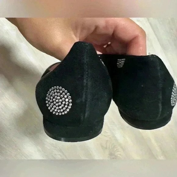 Kate Spade New York 8 1/2 Bayla‎ Black/Suede Crystal Strass - Picture 6 of 7